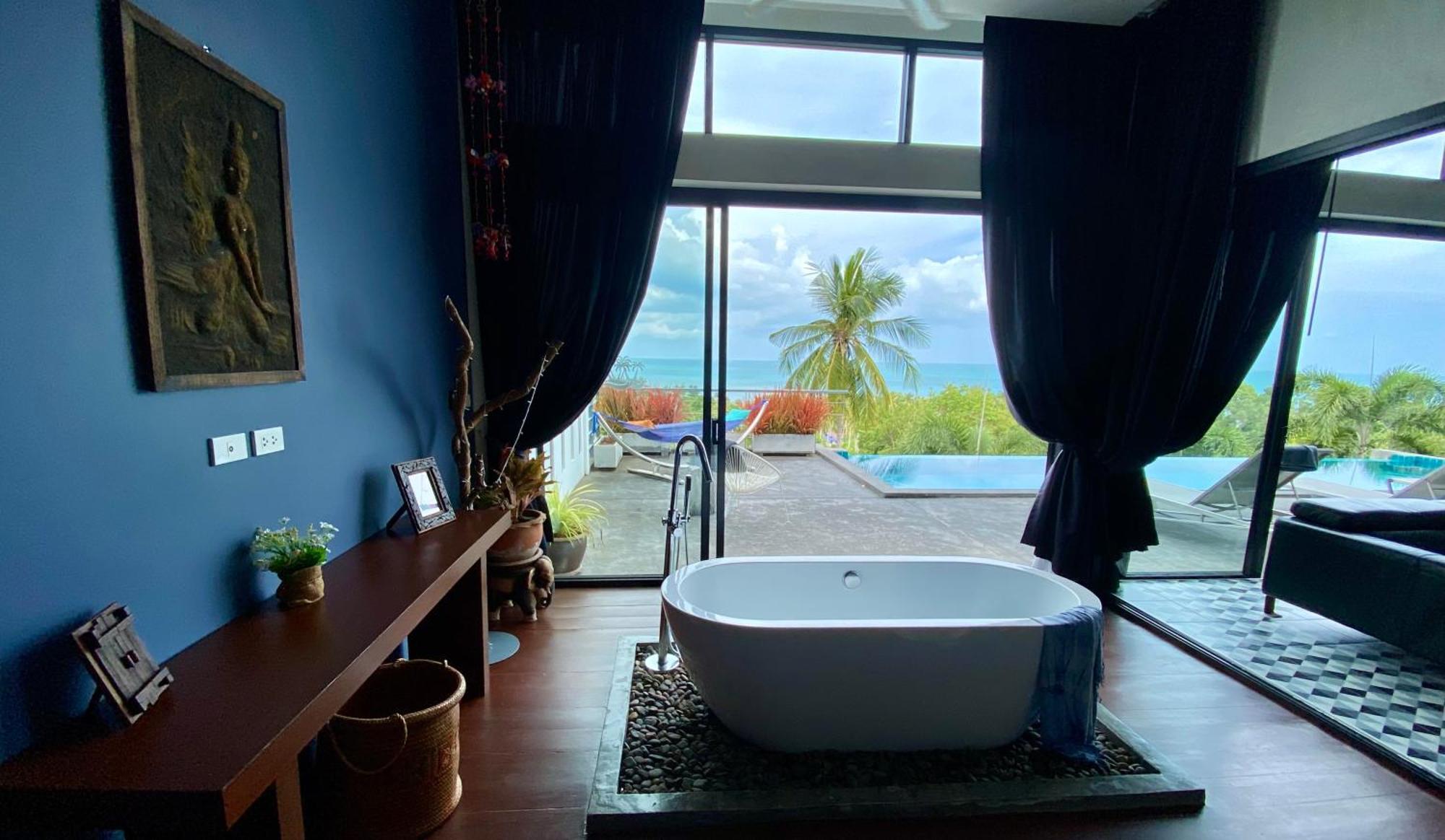 Ko Samui Seaview Pool Villa Philippa With Car Laem Set Beach Exterior foto